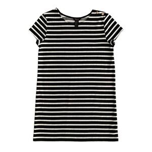 Forever 21 Black & White Stripe Short Sleeves Dress Girl's Size 11/12